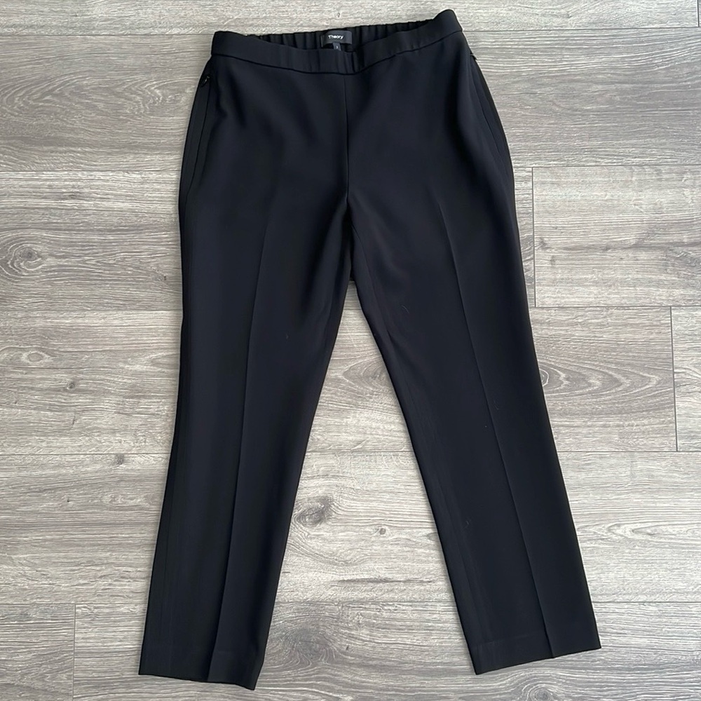 Theory Black Trousers